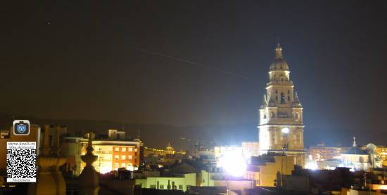 ISS sobre la Catedral de Murcia
